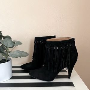 Sexy Black Nine West Booties Size 7